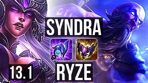 Syndra Vs Ryze Mid Rank Syndra Rank Kr Master