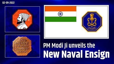 Pm Modi Ji Unveils The New Naval Ensign Inspired By Our Greatest King