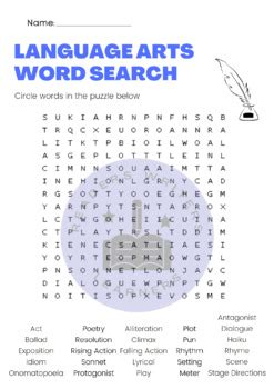 English Creative Writing Word Search By Readers Writers Learners