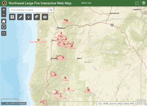 Current Fire Map Of Oregon United States Map