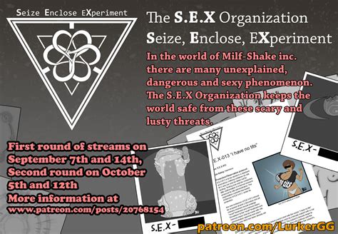 S E X Organization Patreon Stream Them Sept Oct By Lurkergg Hentai Foundry