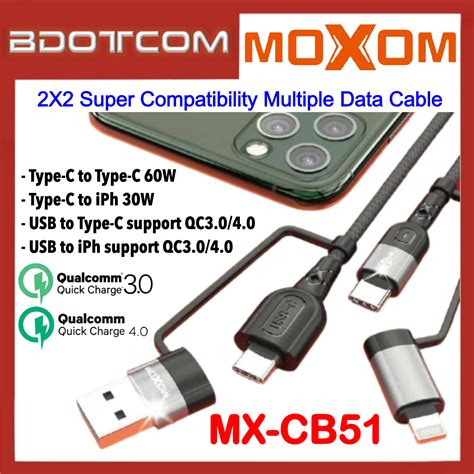 Moxom MX CB51 2X2 Super Compatibility 60W Multiple Fast Charge Data