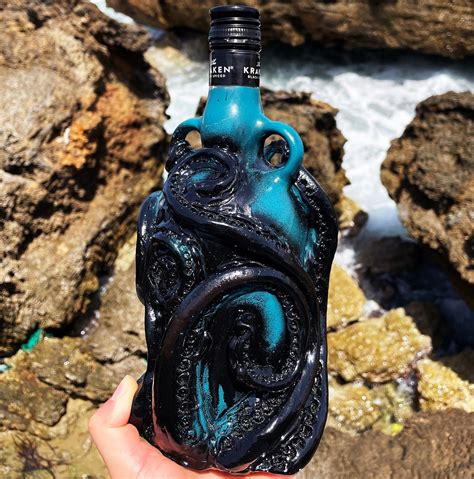 The Fantasy Kraken Original Handmade Customized Kraken Bottle In A Luxury Velvet Box Etsy