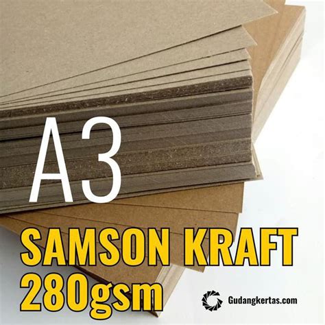 Jual Kertas Samson Kraft Tebal Gsm Ukuran A Shopee Indonesia