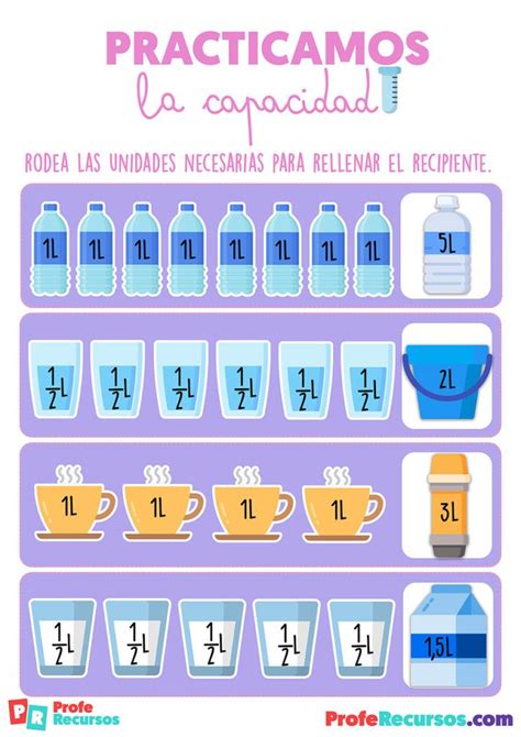 Unidades De Medida Para Niños De Primaria 6f Math Measurement Science Activities Montessori