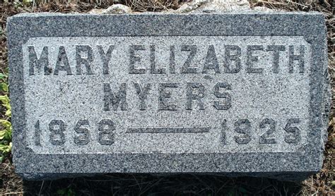 Mary Elizabeth Hendry Myers 1858 1925 Mémorial Find A Grave