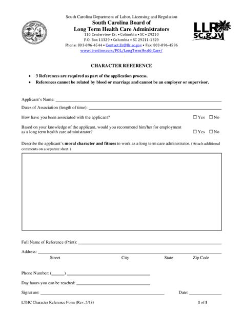 Llr Sc 2018 2024 Form Fill Out And Sign Printable PDF Template