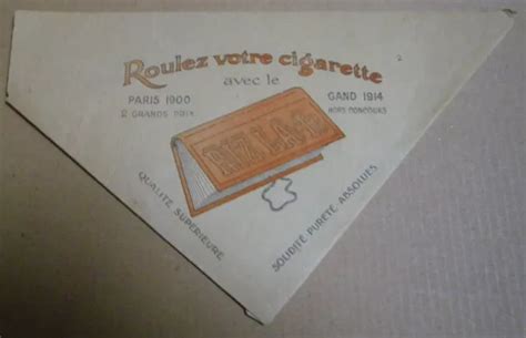 ANCIEN SACHET A Tabac Papier Feuille A Rouler Ses Cigarettes Riz La