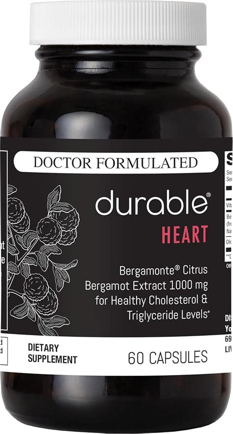 Durable Heart 1 000 Mg Extra Strength Bergamonte Citrus