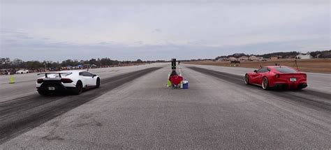 17YO Grabs His Dad S Lamborghini Huracan Performante Drag Races