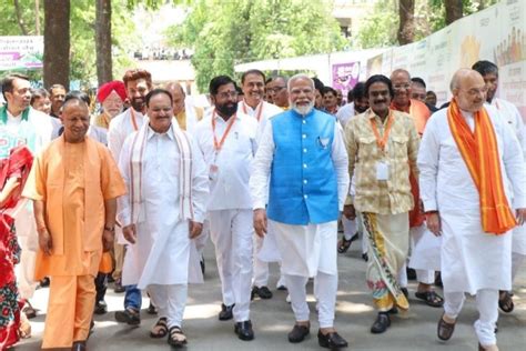 Ndas Show Of Strength In Varanasi After Modi Files Nomination Papers