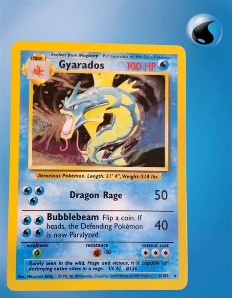 Gyarados Base Set 6 102 LP TCG Coleccionistas