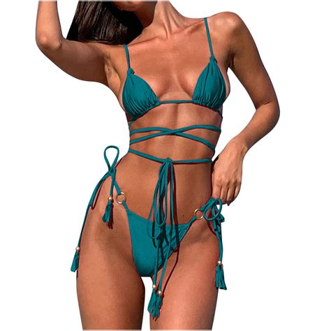 Wamans Bathing Suit For Women 2 Piece Bikini Women Sexy Bandage Bikini