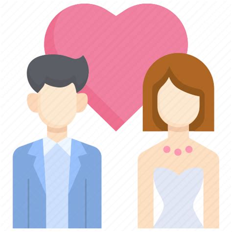 Bride Couple Female Love Male Marriage Wedding Icon Download On Iconfinder