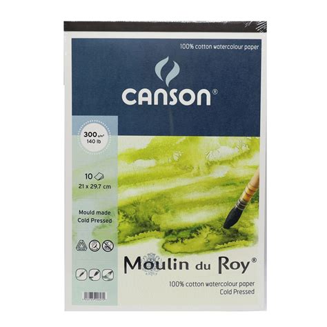 Canson Montval Watercolour Paper 185 300 GSM Canvazo