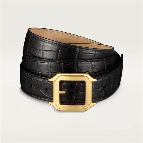 Crl Ceinture Santos De Cartier Cuir De Crocodile Couleur