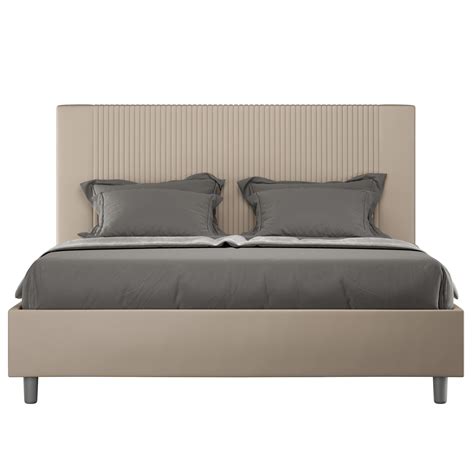 Lit Coffre Queen Size Goya X Avec Sommier Relevable Taupe