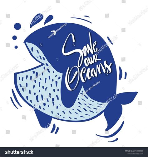 Save Our Oceans Concept Design Stock Vector Royalty Free 2147998815