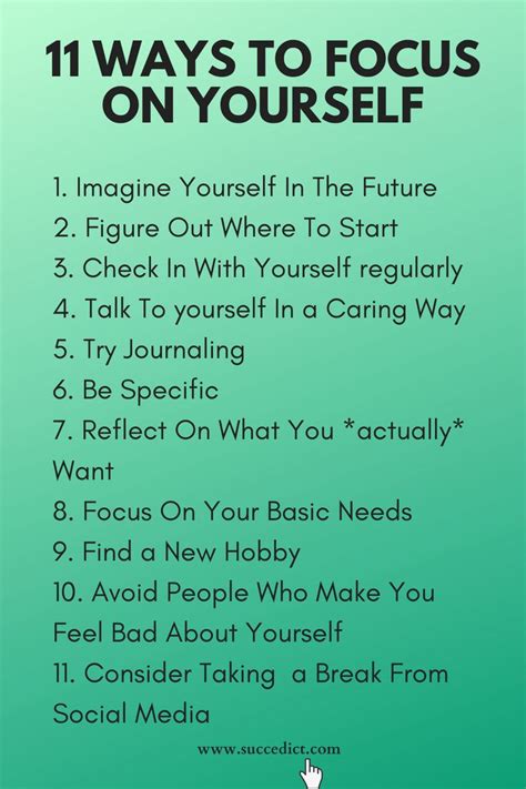 11 Little Ways To Focus On Yourself Focusing On Yourself Quotes