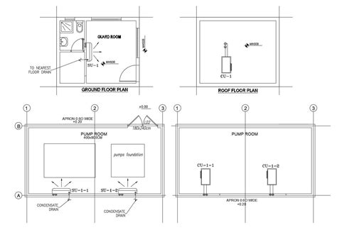 Plan Of Guard House With Detail Dimension In Dwg File Cadbull