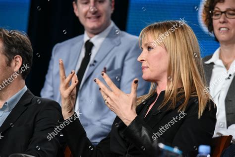 Uma Thurman Speaks On Stage During Editorial Stock Photo Stock Image