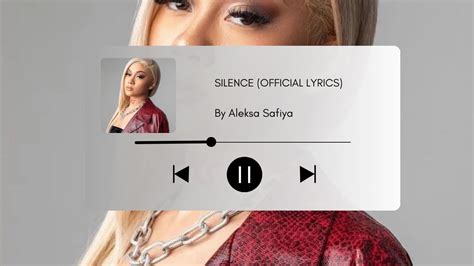 Aleksa Safiya Silence Official Lyrics Youtube