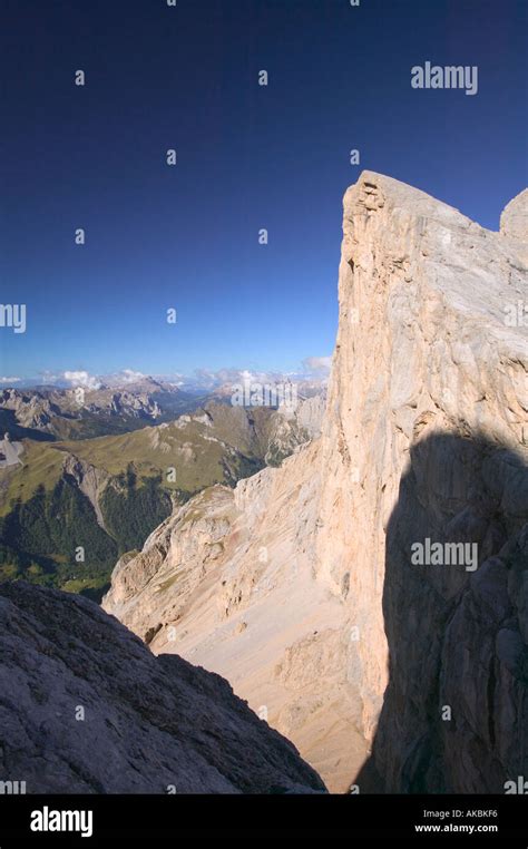 The Gran Vernel On The Side Of The Marmolada The Highest Peak In The