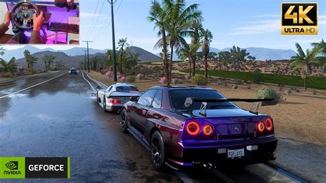 Nissan Skyline R34 GTR CONVOY Forza Horizon 5 Logitech G29 Gameplay