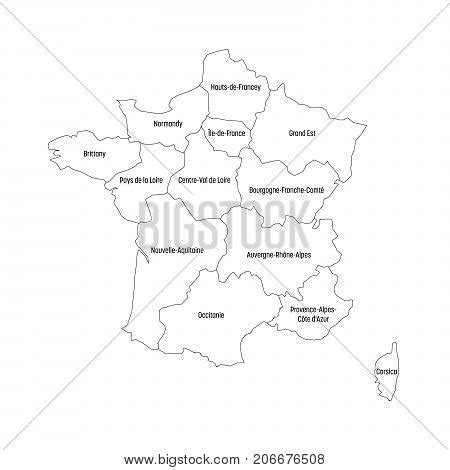 Outline Map France Vector Photo Free Trial Bigstock