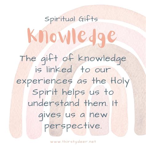 Knowledge Gift Of The Holy Spirit