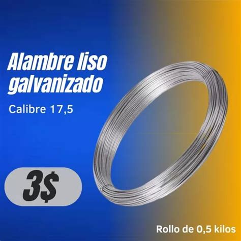 Alambre Liso Galvanizado Calibre Mercadolibre