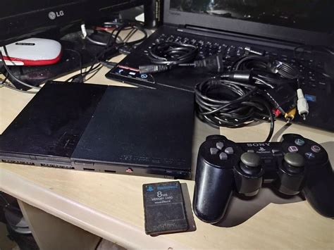 Playstation Slim 2 Ps2 Desbloqueado Leitor Funcionando 1 Controles 1