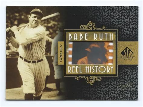 Sp Legendary Cuts Bobine Histoire Cadre De Film Babe Ruth