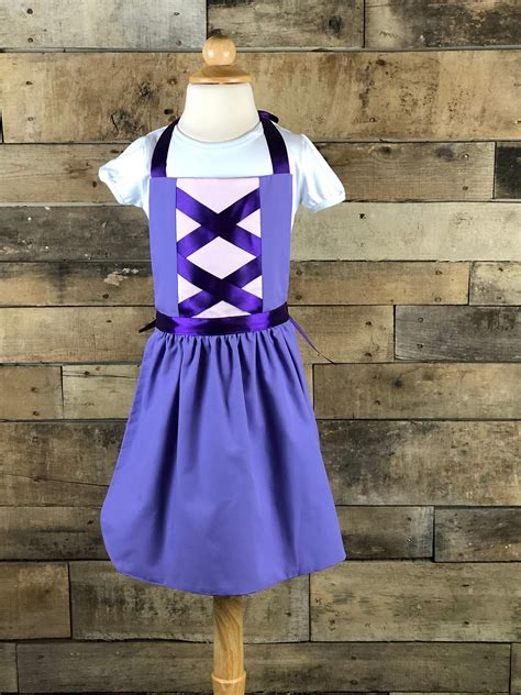 Princess Apron Rapunzel Apron Make Believe Dress Up Apron Etsy