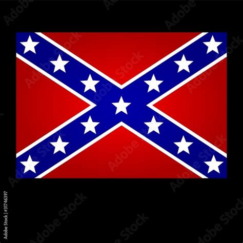 Flag of the Southern States of America Stock Vector | Adobe Stock