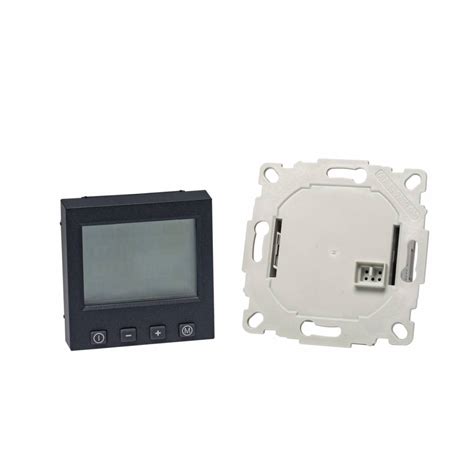 Raumthermostat Digital F R Merten M Plan M Pure Rahmen In Anthrazit