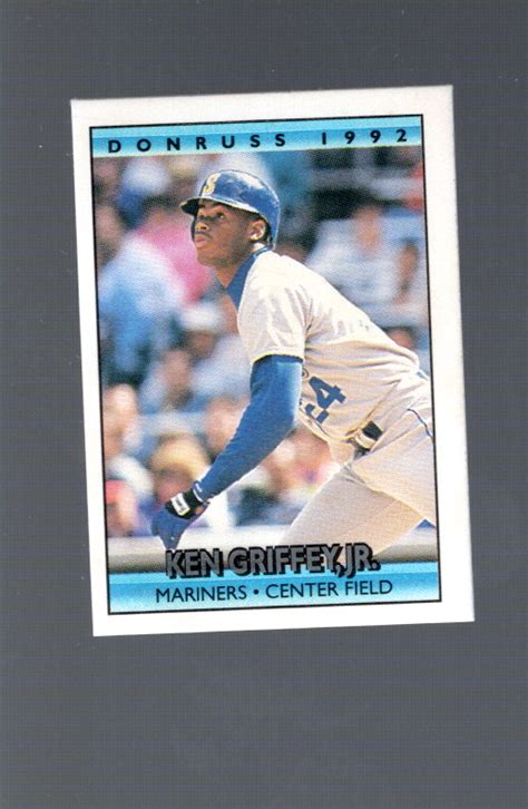 1992 Donruss Cracker Jack Series 1 Ken Griffey Jr 12 Hof Trading