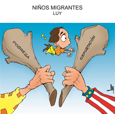 La caricatura Niños migrantes Ruiz Healy Times