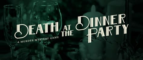 Death At The Dinner Party Invitations