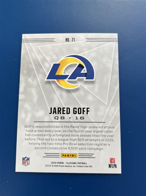 Panini Illusions Retail Jared Goff For Sale Online Ebay