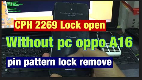 Cph Oppo A Lock Open Pattern Pin Without Pc Easy Method