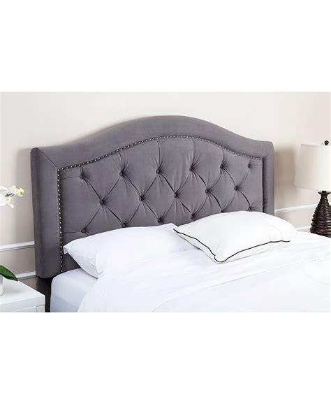 Abbyson Living Simone Tufted Velvet Headboard Fullqueen Macys