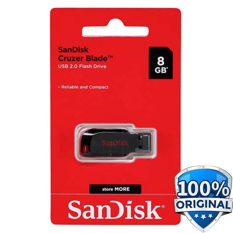 Sandisk Cruzer Blade Usb Flash Drive 8gb Sdcz50 008g B35