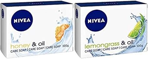 سعر Nivea Soap Bar Hand Wash Honey Oil And Lemongrass 4x100g فى السعودية