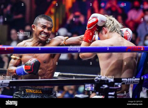 Buakaw Banchamek L Of Thailand And Kota Miura Of Japan Seen In Action