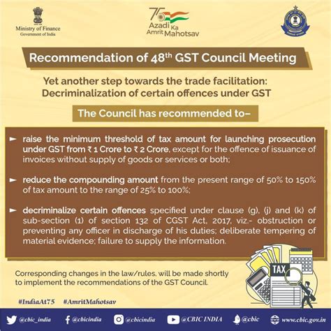 Cbic On Twitter Recommendation Of Th Gstcouncil Meeting