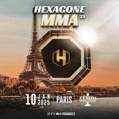 HEXAGONE MMA de retour au Zénith de Paris le 10 janvier 2025