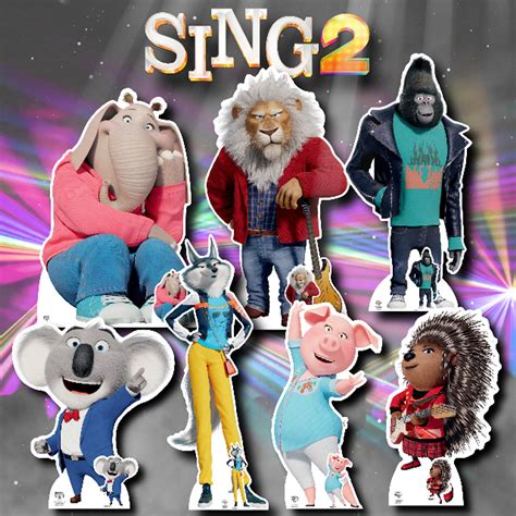 Porsha Crystal the Wolf from Sing 2 Official Cardboard Cutout / Standee