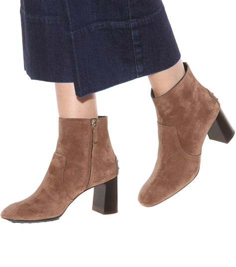 Tods Suede Ankle Boots