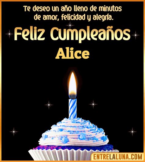 Feliz Cumpleaños Alice Felicidades Alice